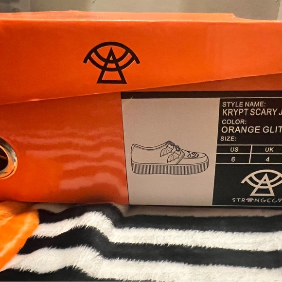 Strangecvlt Krypt Scary Jack Orange Glitter SIZE 6 - Picture 10 of 10